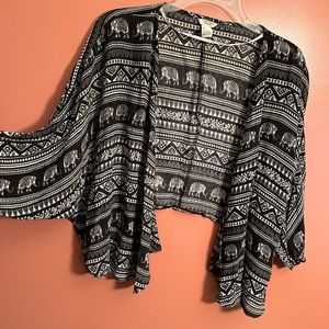 Cardigan, Forever 21, Black/ White, Size small